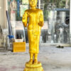 โรงงานพระ-โรงหล่อพระประจำวัน-พระปางห้ามสมุทร-พระพุทธรูป ปางห้ามสมุทร ทองเหลือง พ่นทอง ขนาด 25 นิ้ว สูง 180 ซม.