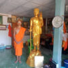 พระสีวลี 30 นิ้ว ทองเหลือง พ่นทอง สูงรวม 220 ซม.