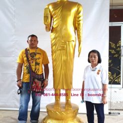 พระปางห้ามญาติ ทองเหลืองสูง 3.10 เมตร