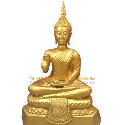 พระหน้าตัก20 นิ้ว ทองเหลือง พ่นทอง ราคา 13,500 บาท