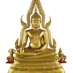พระพุทธชินราช ทองเหลือง พ่นทอง ฐานบัว หน้าตัก 60 นิ้ว ฐานบัว