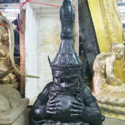 พระราหู 20 นิ้ว เนื้อทองเหลือง รมดำ