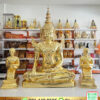 พระจักรพรรดิ์ ทองเหลือง ปิดทองคำแท้ หน้าตัก 60 นิ้ว