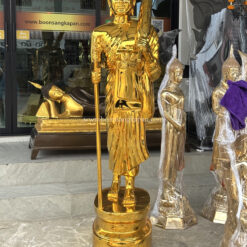 พระสีวลี เนื้อทองเหลือง สีพรีเมียมโกลด์ ขนาด 25 นิ้ว
