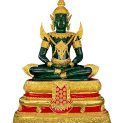 พระแก้วมรกด เนื้อเรซิ่น ปิดทองเค สีเขียว หน้าตัก 60 นิ้ว