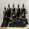 พระประจำวัน ทองเหลือง รมดำ หน้าตัก 9 นิ้ว ( ทั้ง 7 วัน )