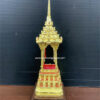 บุษบก ไม้สัก ขนาดเล็ก ปิดทองคำแท้