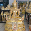 พระจักรพรรดิ์ ทองเหลือง ปิดทองแท้ หน้าตัก 30 นิ้ว