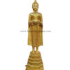 พระพุทธรูป ปางอุ้มบาตร เนื้อทองเหลือง พ่นทอง