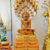 พระแก้วมรกตทรงเครื่อง ปางนาคปรก ปิดทองเค หน้าตัก 30 นิ้ว