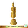 พระปางห้ามสมุทร ทองเหลือง พ่นทอง ขนาด 12 นิ้ว