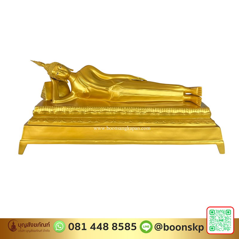 พระประจำวันอังคาร เนื้อทองเหลือง พ่นทอง ขนาด 25 นิ้ว