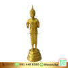 พระปางห้ามสมุทร ทองเหลือง พ่นทอง ขนาด 12 นิ้