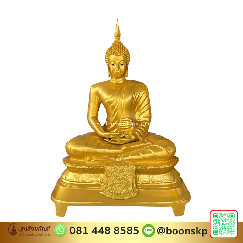 พระพุทธรูป ทองเหลือง พ่นทอง หน้าตัก 25 นิ้ว ปางสมาธิ