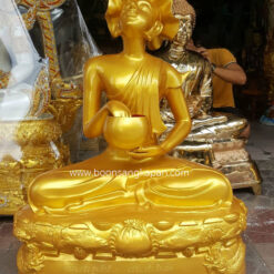 พระอุปคุต 30 นิ้ว เนื้อทองเหลือง พ่นทอง