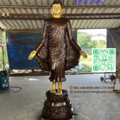 พระปางเปิดโลก 30 นิ้ว สูง 245 ซม. เนื้อทองเหลือง