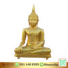 พระพุทธรูป เนื้อทองเหลือง พ่นทอง หน้าตัก 100 นิ้ว ปางชนะมาร