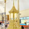 โรงงานบุษบก-โรงงานโต๊ะหมู่บูชา-โรงงานไม้สัก-บุษบก-บุษบกไม้เนื้อแข็ง แกะลาย ปิดทองเค สำหรับพระนั่งเทศน์