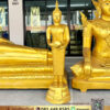 โรงหล่อพระประจำวัน-โรงงานพระประจำวัน-พระประจำวันพุธ ปางอุ้มบาตร เนื้ออัลลอยด์ พ่นทอง ขนาด 30 นิ้ว