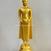 เสรีการช่าง- โรงพระประจำวัน-พระประจำวันพุธ เนื้อทองเหลือง พ่นทอง ขนาด 9 นิ้ว