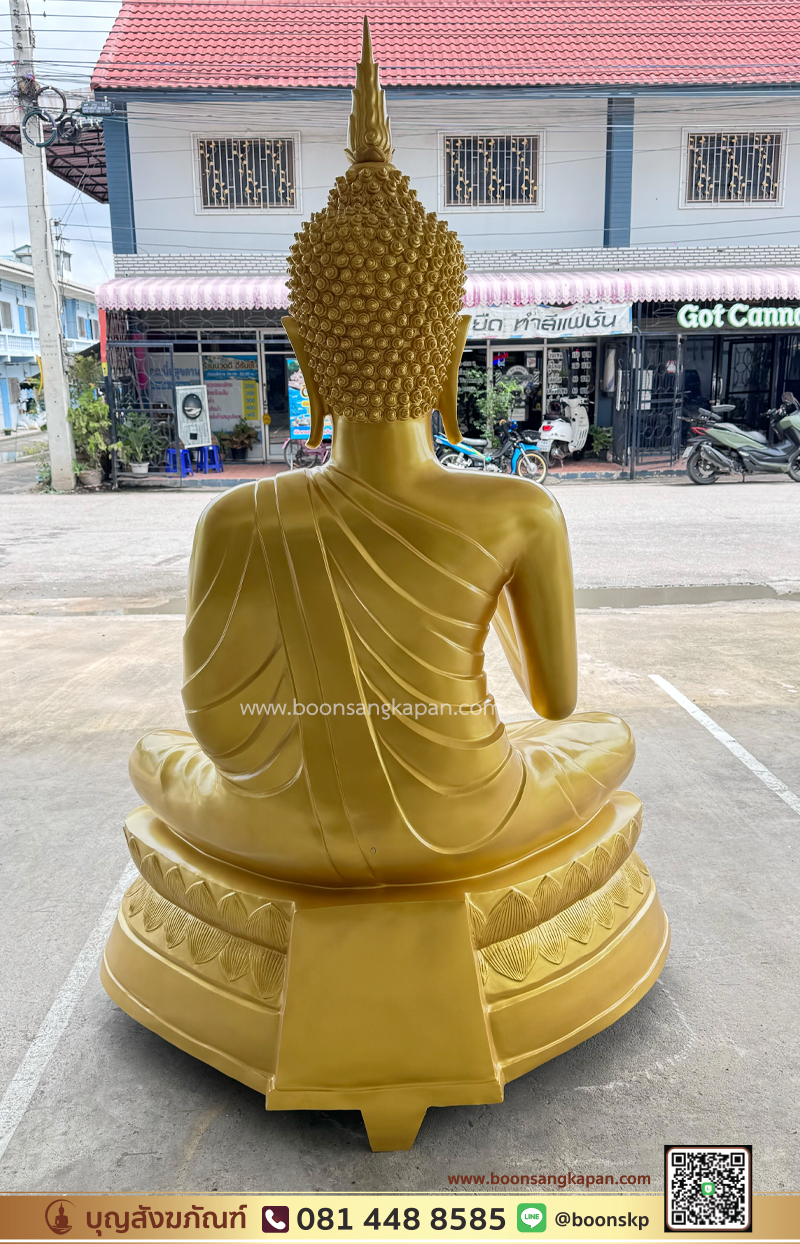 โรงหล่อพระ-โรงงานหล่อพระ-พระพุทธรูป-พระสุโขทัย-พระพุทธรูป เนื้อทองเหลือง พ่นทอง หน้าตัก 50 นิ้ว ปางประทานพร