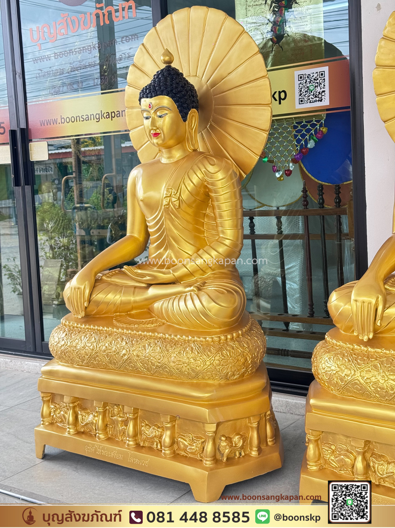 โรงหล่อพระ-โรงงานพระ-โรงหล่อพระพุทธเมตตา-พระพุทธเมตตา-พระพุทธเมตตา ทองเหลือง พ่นทอง หน้าตัก 30 นิ้ว