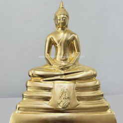 โรงงานพระ-หลวงพ่โสธร-หลวงพ่อโสธร เนื้อทองเหลือง ปิดทองคำแท้ หน้าตัก 7 นิ้ว