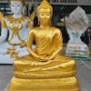 โรงหล่อพระ-โรงงานพระ-พระพุทธรูป เนื้อทองเหลือง พ่นทอง หน้าตัก 50 นิ้ว