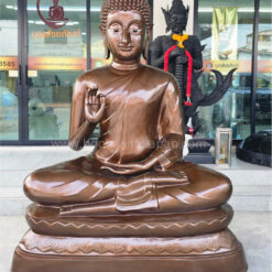 พระพุทธรูป เนื้อัลลอยด์ พ่นสีดำ หน้าตัก 60 นิ้ว